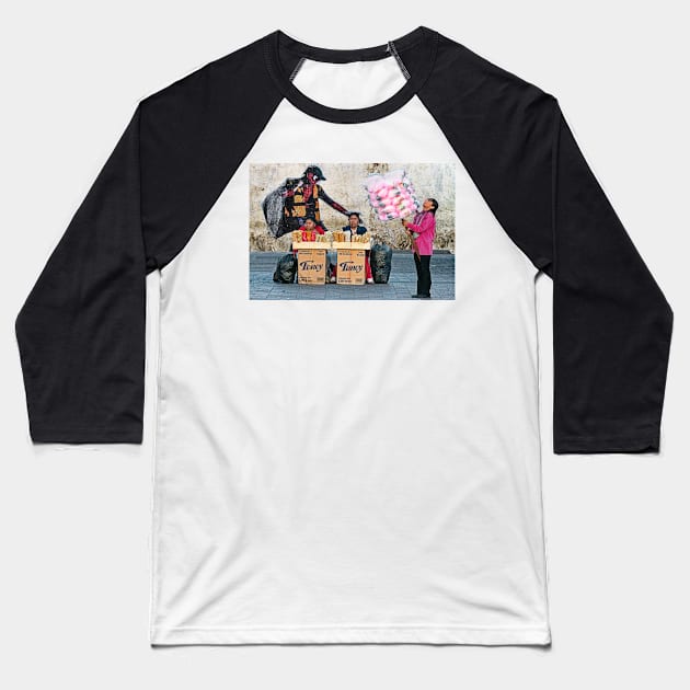 Street Sellers. Baseball T-Shirt by bulljup